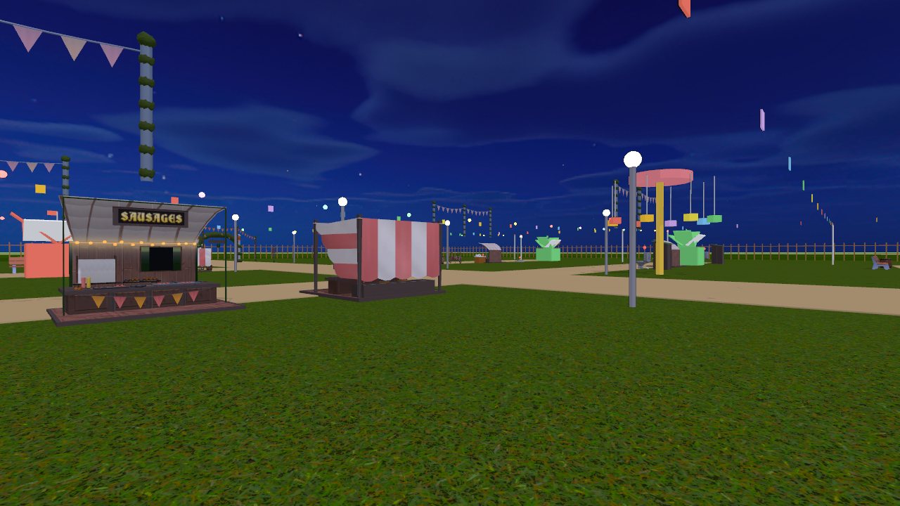 The medieval faire at night